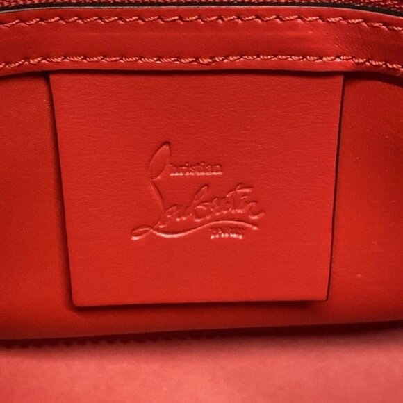 CHRISTIAN LOUBOUTIN Paloma S Mini - Red Leather Suede Handbag 616-042325 - Picture 14 of 15